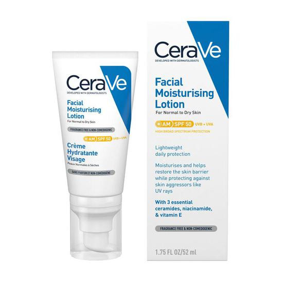 CeraVe Facial Moisturizing AM SPF 50 Lotion 52ml – Advanced Daily Protection